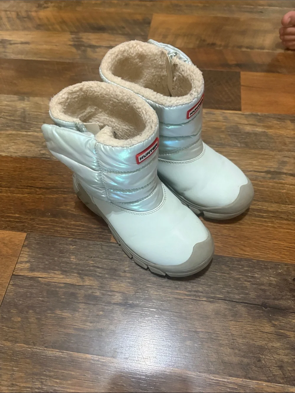 HUNTER BIG KIDS INTREPID NEBULA SNOW BOOTS GENTLE BLUE SIZE 2